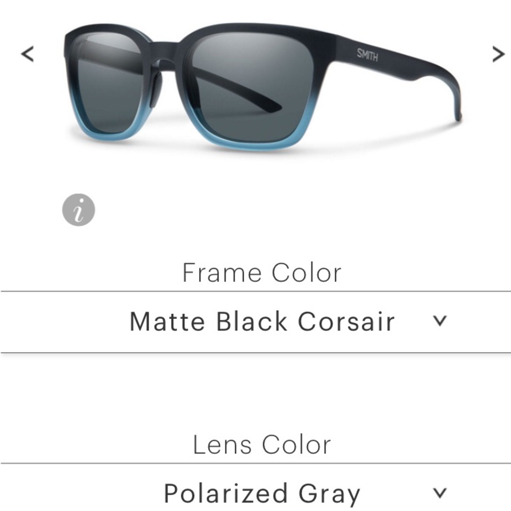 NWT Smith Founder Polarized Sunglasses Matte Black